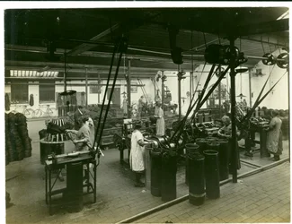 Impianto di avvolgimento e raffreddamento (calze), 1923